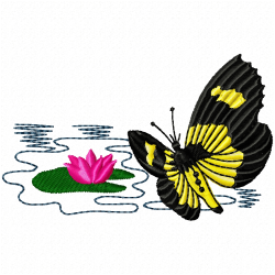 Butterfly Embroidery Design 4